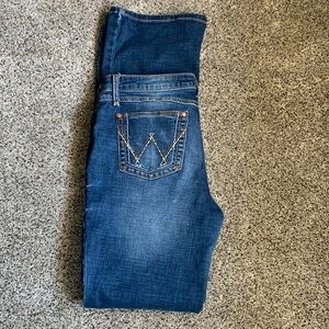 Wrangler Boot Cut Lower Rise Riding Jeans.  11/12x36
